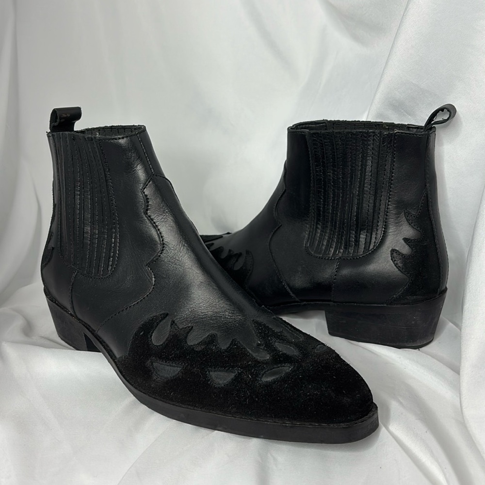 ASOS Womens Western Black Ankle Boot sz 9